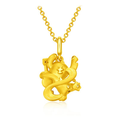 Chow Tai Fook 周大福 999足金史迪仔吊坠 - R33491 2