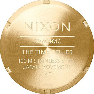 Nixon - Time Teller 37mm Watch - Gold/Indigo (A0452033) 4