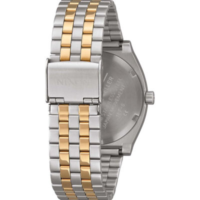 Nixon - Time Teller 37mm Watch - Silver/Gold (A0451921) 3