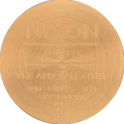 Nixon - Arrow Leather 38mm Watch - Gold/Black (A10913222) 3