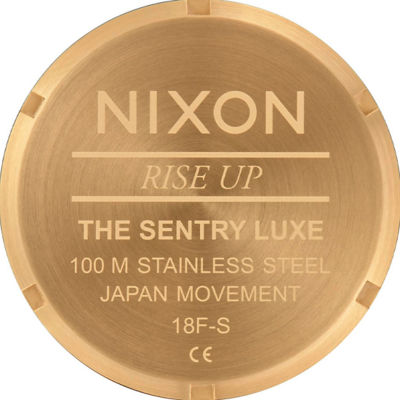 Nixon - Sentry Luxe 42mm Watch - Tortoise/White (A12633169) 4