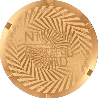 Nixon - Grateful Dead Time Teller 37mm Watch - Gold/Bear Faces (A13411313) 4