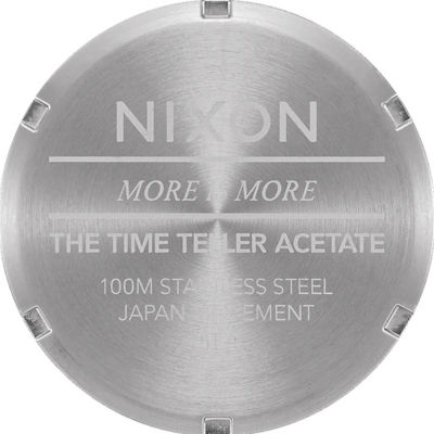 Nixon - Time Teller 40mm Watch - Acetate - Pink/Mother of Pearl (A3275103) 4