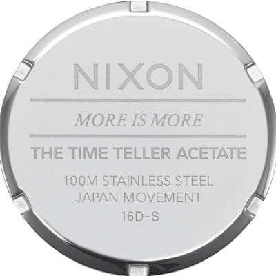Nixon - Time Teller 40mm Watch - Acetate P - Ink/Silver (A327718) 4