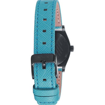 Nixon - Small Time Teller 26mm Watch - Silver/Turquoise (A5092084) 3