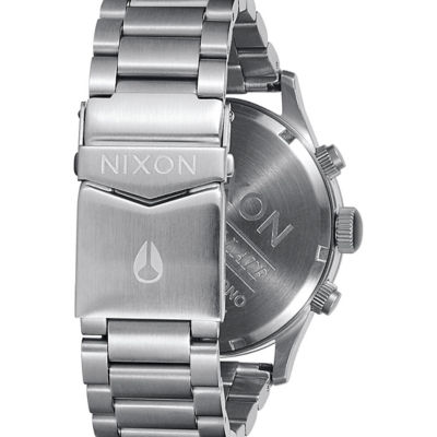 Nixon - Sentry 42mm Chronograph Watch - Gray/RG (A3862064) 3