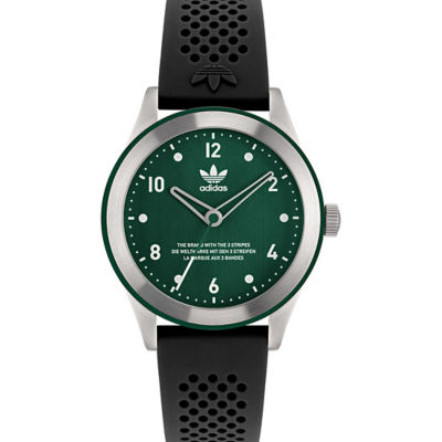 Code Three 40mm - Silver/Green/Black Silicone (AOSY22516