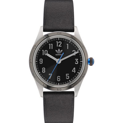 Buy adidas Originals Code Four 42mm - Silver/Black Eco Leather