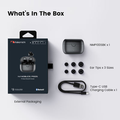 Nakamichi P100S ANC Nanobuds True Wireless Earphones 13