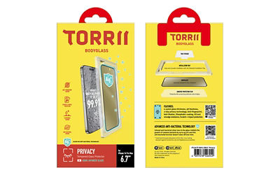 TORRII BODYGLASS iPhone 14 系列隐私抗菌屏幕保护膜 3