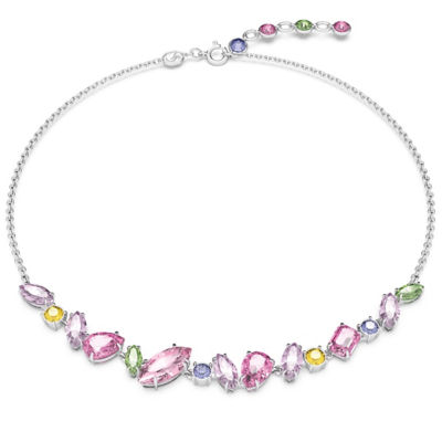 SWAROVSKI Gema 项链, 混合切割, 流光溢彩, 镀铑 1