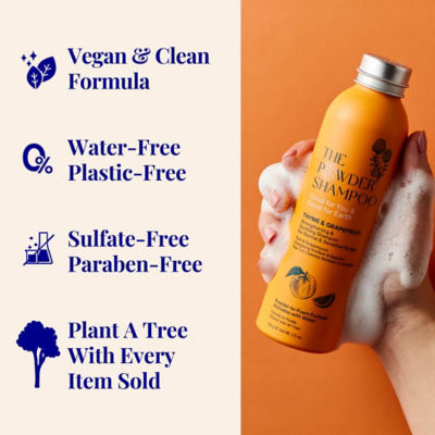 The Powder Shampoo Travel Twin Pack Mini Bottle - Strengthening Shampoo For Normal & Sensitive Scalps Grapefruit & Probiotics 20g / 0.70oz 11