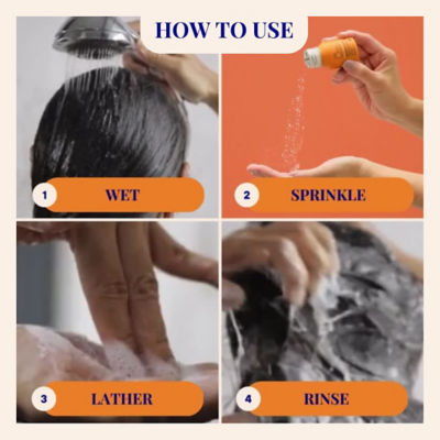 The Powder Shampoo Travel Twin Pack Mini Bottle - Strengthening Shampoo For Normal & Sensitive Scalps Grapefruit & Probiotics 20g / 0.70oz 9