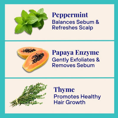 The Powder Shampoo Travel Twin Pack Mini Bottle - Purifying Shampoo For Oily Scalp & Limp Hair Peppermint & Papaya Enzyme 20g / 0.70oz 6