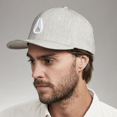 Nixon - Deep Down Snapback Hat - Grey/White 5