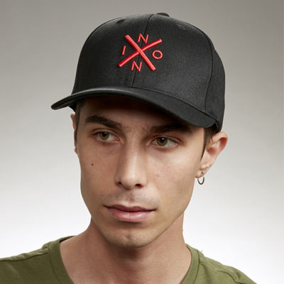 Nixon - Exchange Snapback Hat - Black/Red 4