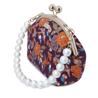 COCOONESE Pearls Chain Handle Clasp Sling Bag - Lucky Swallow 4