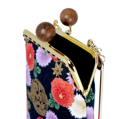 COCOONESE Cell Phone Purse - Goldfish & Flowers (BK) 2