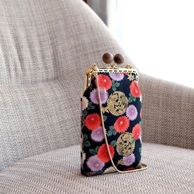 COCOONESE Cell Phone Purse - Goldfish & Flowers (BK) 4