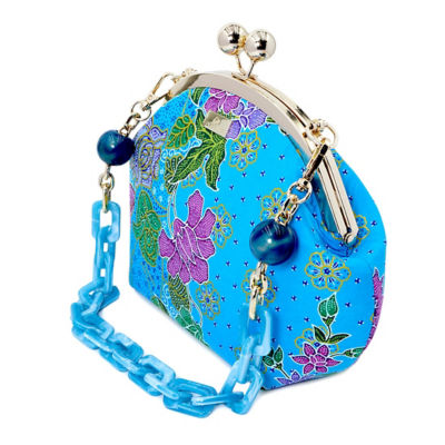 COCOONESE Acrylic Chain Handle Clasp Sling Bag - Kawa(LB) 4