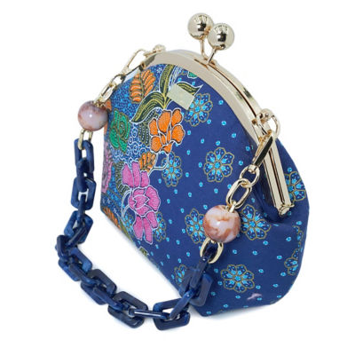 COCOONESE Acrylic Chain Handle Clasp Sling Bag - Kawa(NV) 4