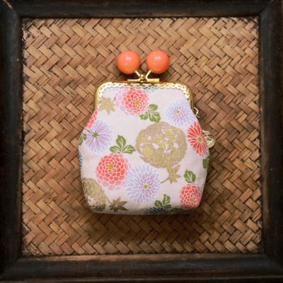 COCOONESE Clutch Purse - Goldfish & Flowers (BG) 4