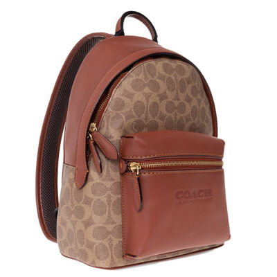 Buy COACH Charter Backpack 24 In Signature Canvas Tan Rust CH835 Online in Singapore iShopChangi