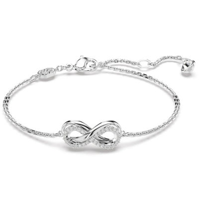 SWAROVSKI Hyperbola bracelet, Infinity, White, Rhodium plated 1