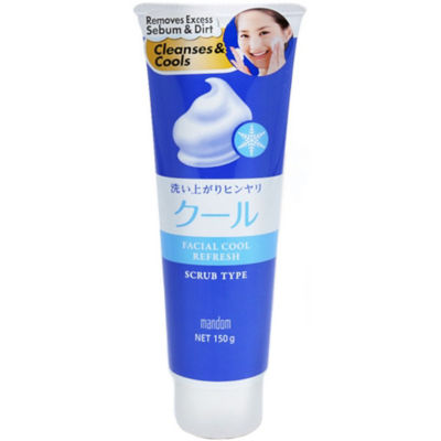 Buy Mandom Facial Cool Refresh Scrub Cleanser 150g Online in