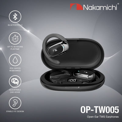 Buy Nakamichi TW005 Open-Ear TWS Earbuds, Black Online in