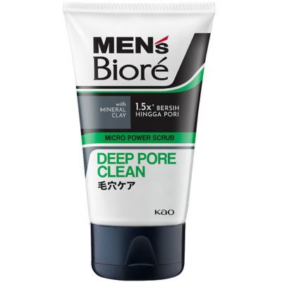 Biore Men's Micro Power Scrub Deep Pore Clean 100g 1
