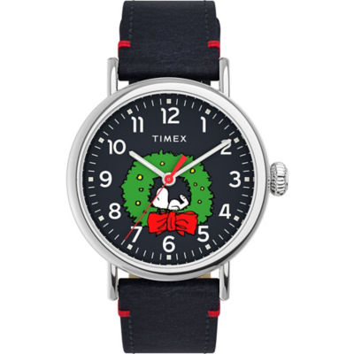 Timex - Standard 40mm - Peanuts Christmas - Silver/Blue (TW2U86300) 1