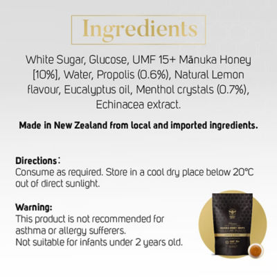 MANUKA SOUTH [Bundle of 2] Manuka South UMF15+ Manuka Honey Drops (Lozenges) 25 drops 7