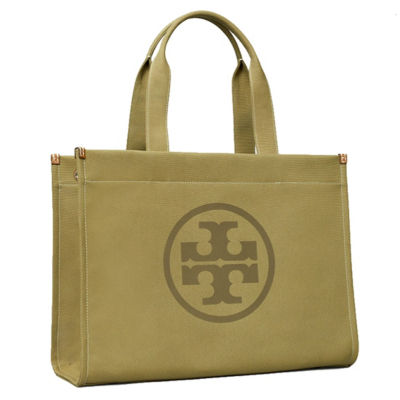 Ella canvas leather tote deals