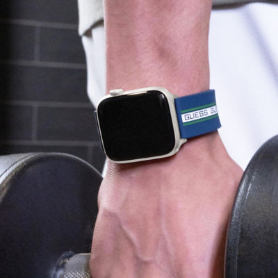 Guess Band 42-44 mm - Navy Logo Sili W Stripe (CS3007S2) 3
