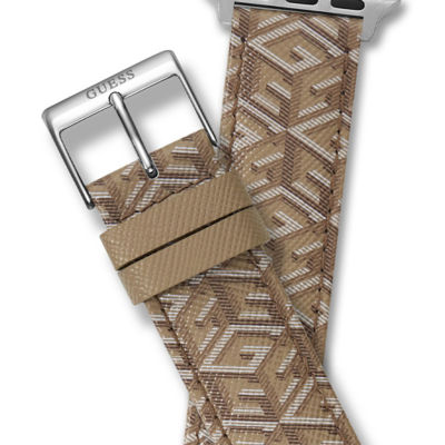 Guess Band 38-40 mm - Tan G Cube Taupe Lthr (CS2007S1) 2