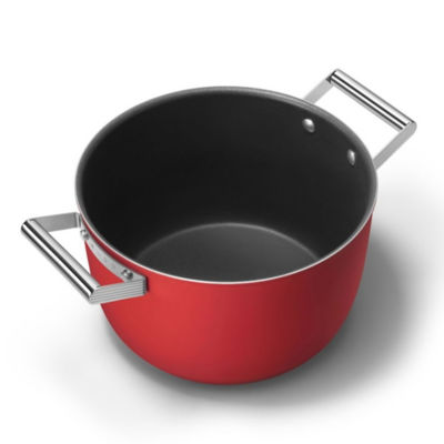 SMEG CKFC2611RDM Casserole 26cm with Lid - Red 3
