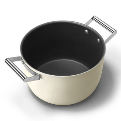 SMEG CKFC2611CRM Casserole 26cm with Lid - Cream 3