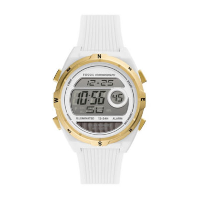 Buy FOSSIL Everett Solar Powered Digital White Silicone Watch ES5195 Online in Singapore iShopChangi