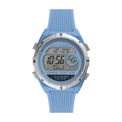 Buy FOSSIL Everett Solar Powered Digital Blue Silicone Watch ES5196 Online in Singapore iShopChangi