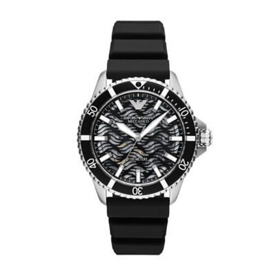 Buy EMPORIO ARMANI Automatic Black Silicone Watch AR60062 Online in Singapore iShopChangi