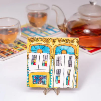 JOURNEY HERITAGE WINDOWS COLLECTION – CERAMIC COASTER (SET OF FOUR) 4