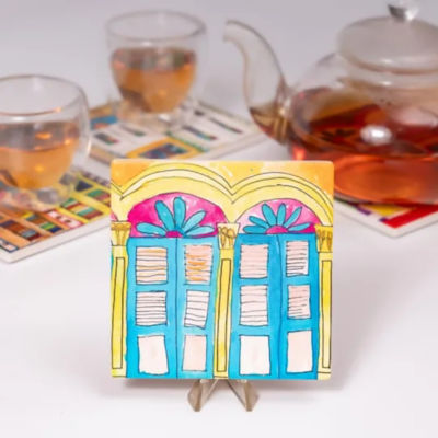 JOURNEY HERITAGE WINDOWS COLLECTION – CERAMIC COASTER (SET OF FOUR) 6
