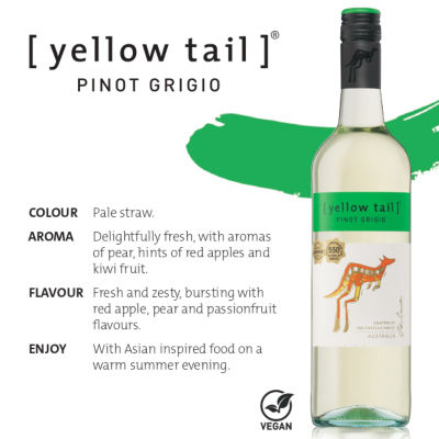 Yellow Tail Pinot Grigio White Wine 3