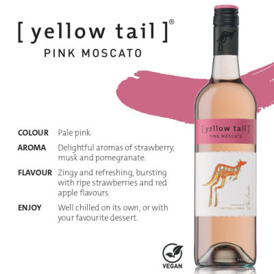 Yellow Tail Pink Moscato Sweet Wine 3