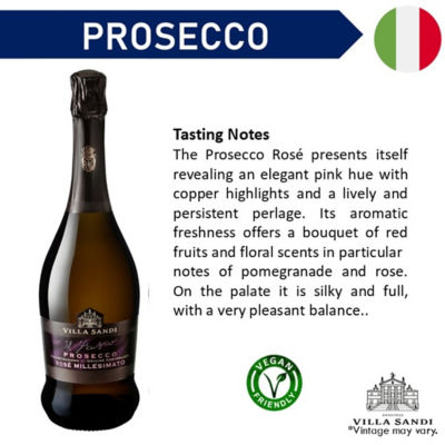 Villa Sandi Il Fresco Prosecco DOC Rose Millesimato Brut 3