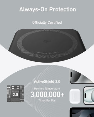 Anker MagGo Power Bank 10000mAh Qi2 Portable Charger A1654 6