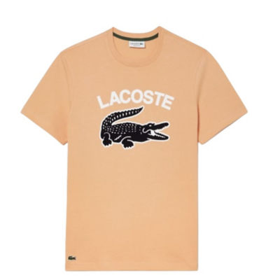 Buy Men s Lacoste Regular Fit XL Crocodile Print T shirt Size XS Online in Singapore iShopChangi