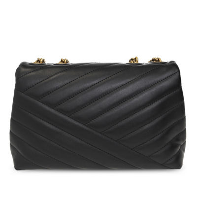 TORY BURCH Kira Small Chevron Convertible Shoulder Bag Black 90452 3