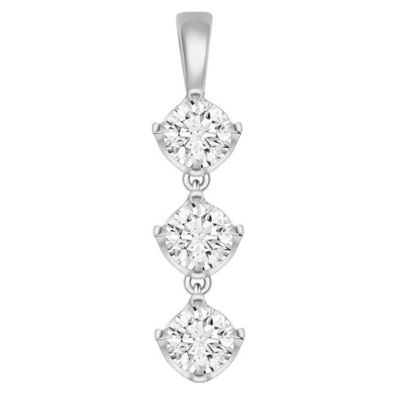 Goldheart Star Promise Lab-Grown Diamond Trilogy Pendant 1